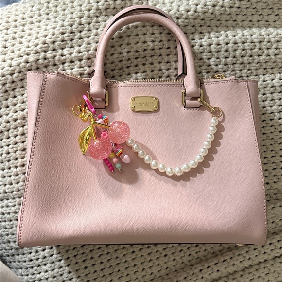 Michael Kors Light Pink Satchel with Gold Accents - Picture 9 of 9